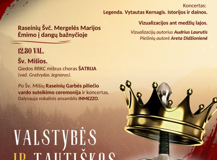 Kviečiame prasmingai paminėti Valstybės ir Tautiškos giesmės dieną