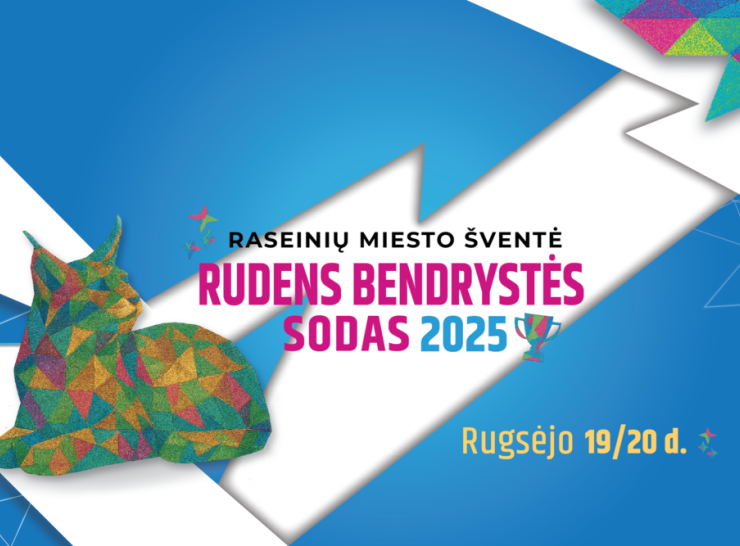 Švęskime rudenį kartu Raseinių miesto šventėje „Rudens bendrystės sodas 2025