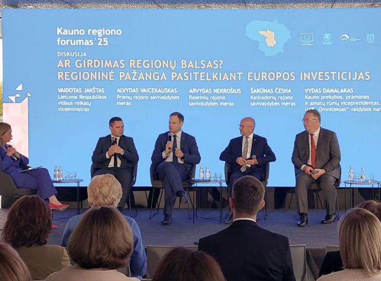 Kauno regiono forume – dėmesys investicijų efektyvumui ir tvariai darbo rinkai