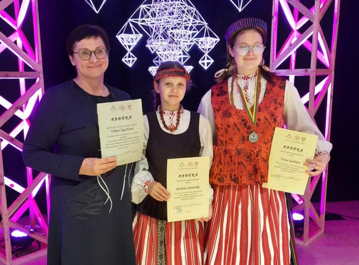 Ariogalos gimnazijos mokinių patirtys ir laimėjimai VII Lietuvos mokinių etninės kultūros olimpiados šalies etape