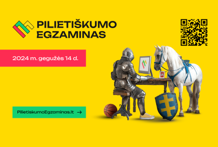 Kviečiame dalyvauti pirmajame Pilietiškumo egzamine