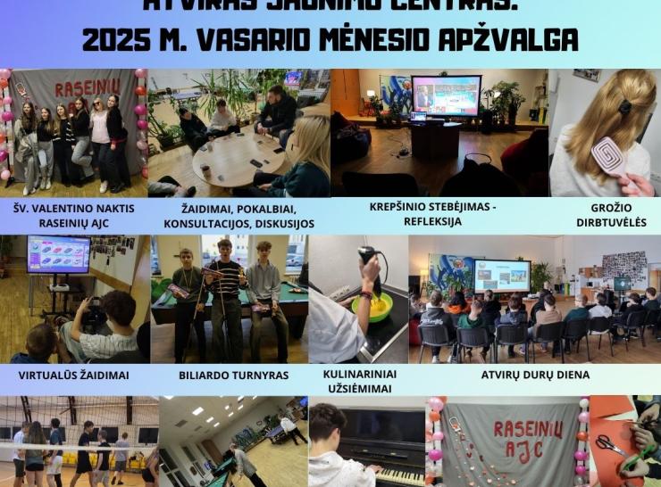 Veiklus ir įkvepiantis vasaris Raseinių jaunimo centre