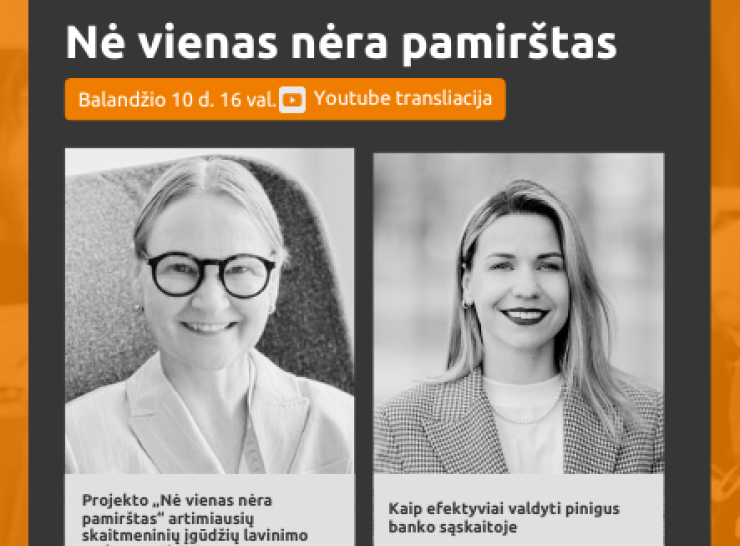 Kviečiame į nuotolinę  paskaitą „Nė vienas nėra pamirštas“