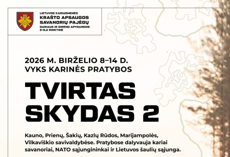 Informacija apie planuojamas karines pratybas