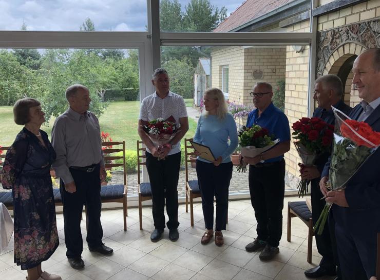 Jubiliejaus proga pasveikintas Raseinių garbės pilietis Antanas Siudikas