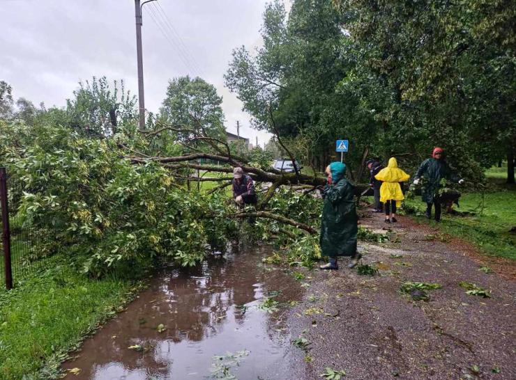 Audros padariniai sparčiai šalinami visame Raseinių rajone