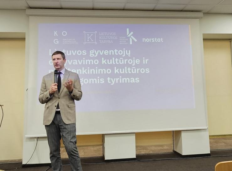Savivaldybės atstovas dalyvavo gyventojų pasitenkinimo kultūros paslaugomis pristatyme