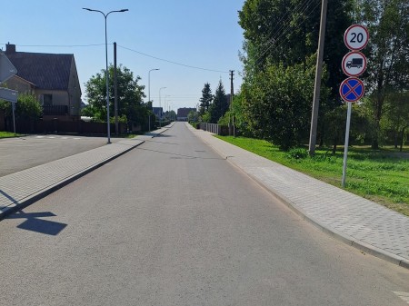 Užbaigtas Aguonų gatvės kapitalinis rangos darbų remontas