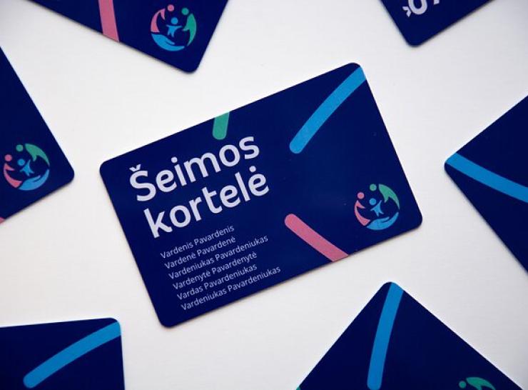 Teisė naudotis šeimos kortelės privilegijomis suteikiama ir šeimynoms