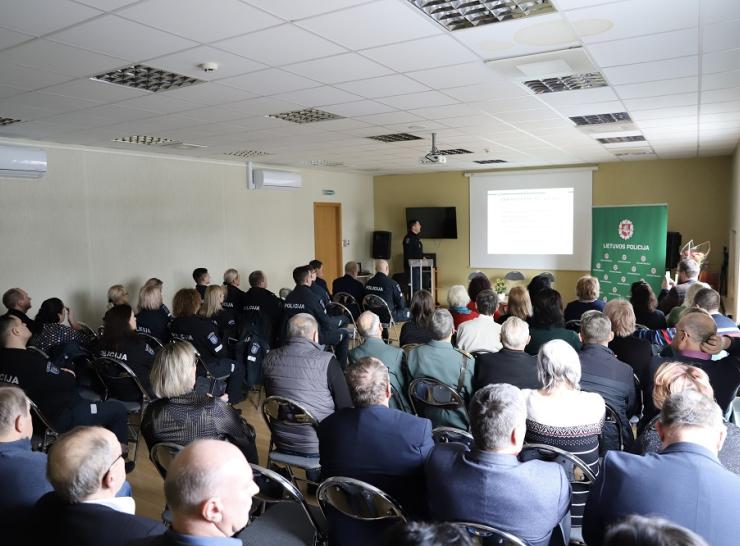 Pristatyta Raseinių rajono policijos 2022 m. veiklos ataskaita 