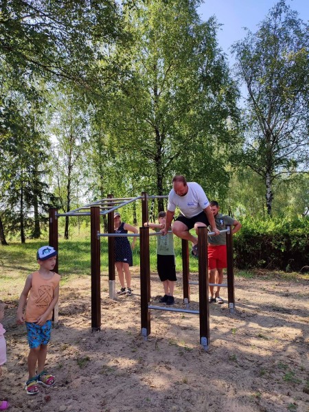Gervinės kaimo bendruomenės projektas  „Sportinės ir sveikatinimo erdvės įrengimas kaime“ įgyvendintas