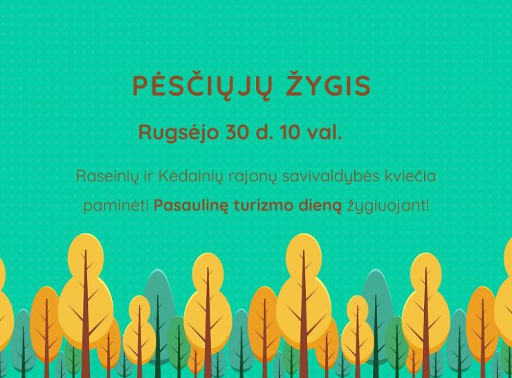 Kviečiame Pasaulinę turizmo dieną paminėti žygiuojant