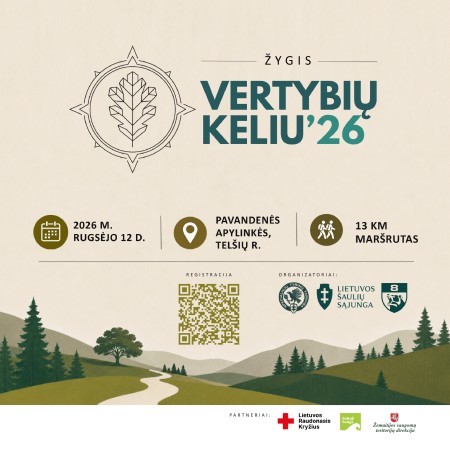 Kviečiame į žygį „Vertybių keliu ’26“