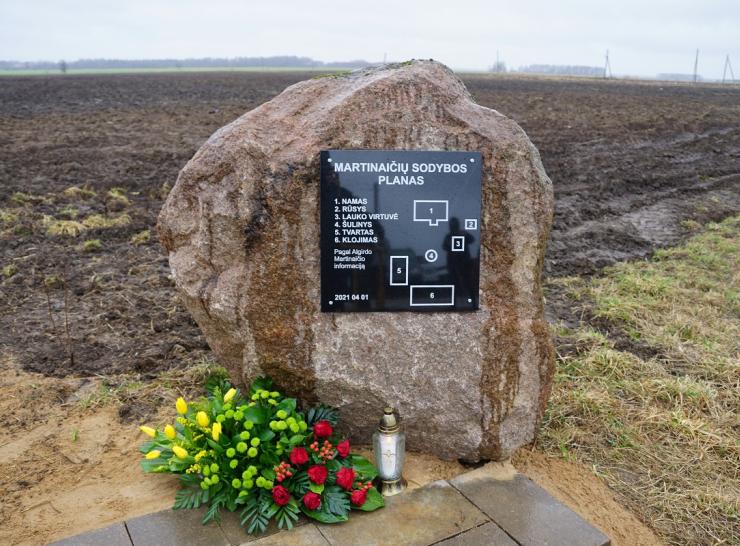 Marcelijaus ir Algirdo Martinaičių gimtinės įamžinimas 