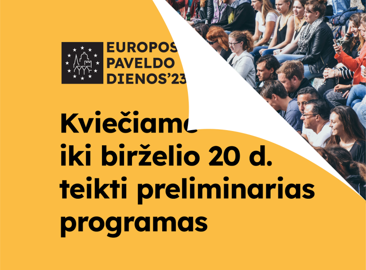 Kvietimas teikti preliminarias Europos paveldo dienų programas