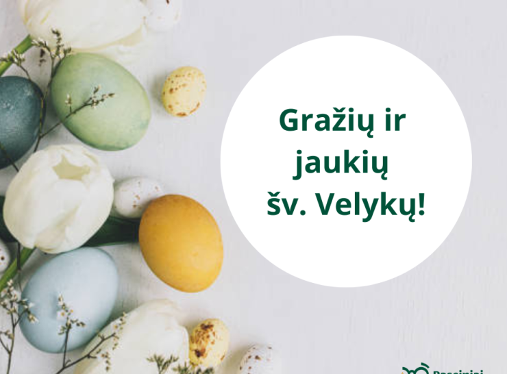 Savivaldybės vadovų sveikinimas šv. Velykų proga