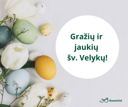 Savivaldybės vadovų sveikinimas šv. Velykų proga