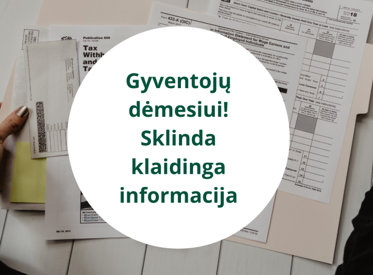 Gyventojų dėmesiui – socialiniuose tinkluose pasirodė klaidinga informacija