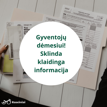 Gyventojų dėmesiui – socialiniuose tinkluose pasirodė klaidinga informacija