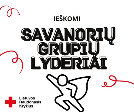 Lietuvos Raudonasis Kryžius ieško savanorių grupių lyderių