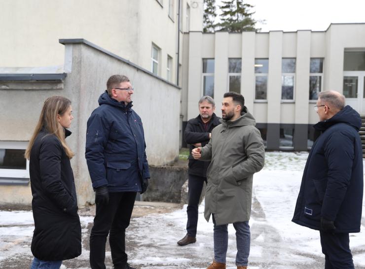 Savivaldybės vadovai įvertino ligoninės maitinimo bloko statybų galimybes
