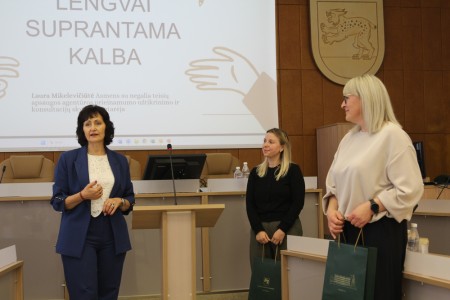 Mokymuose aptarta, kaip informaciją pateikti lengvai suprantama kalba