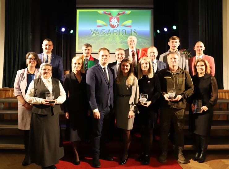 Vasario 16-ąją įteikti apdovanojimai „Auksinė lūšis“ ir „Žemaitis“