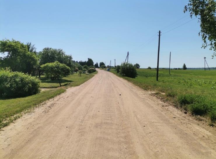Prasidėjo Bokšto gatvės, esančios Andrušaičių kaime, remontas