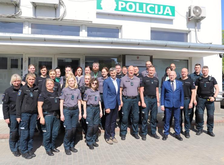 Savivaldybės vadovai pasveikino naująjį Raseinių rajono policijos komisariato viršininką