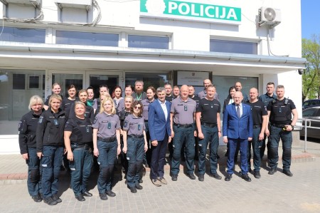 Savivaldybės vadovai pasveikino naująjį Raseinių rajono policijos komisariato viršininką