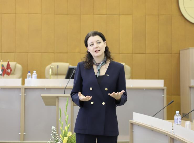 Socialinės apsaugos ir darbo ministrė lankėsi Raseiniuose