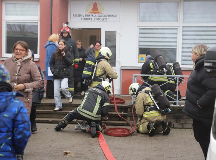 Raseiniuose surengtos civilinės saugos pratybos