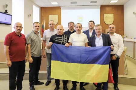 Savivaldybėje lankėsi ypatingi svečiai – miesto partneriai iš Volodymyro