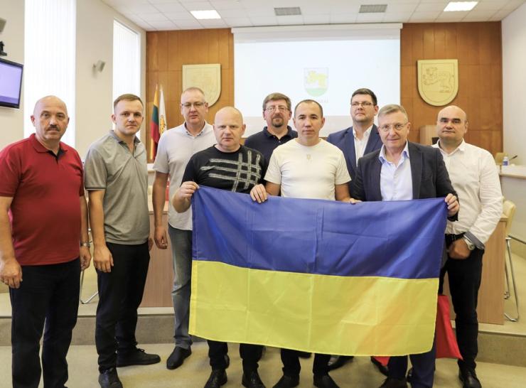Savivaldybėje lankėsi ypatingi svečiai – miesto partneriai iš Volodymyro