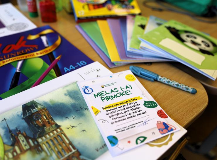 Mokinių jau laukia atsinaujinusios klasės, o pirmokų – mokymosi priemonių rinkiniai