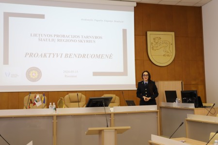 Savivaldybėje pristatyta probuojamų (nuteistų) asmenų situacija rajone