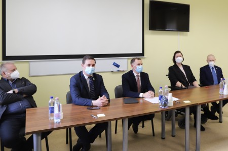 Raseiniuose su delegacija lankėsi LR Seimo Socialinių reikalų ir darbo komiteto pirmininkas Mindaugas Lingė