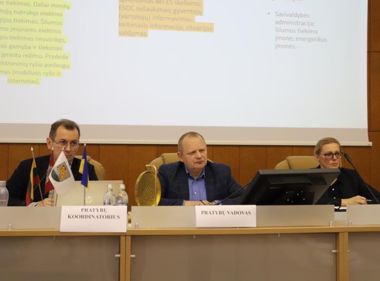 Raseinių rajono savivaldybėje vyko savivaldybės lygio civilinės saugos stalo pratybos