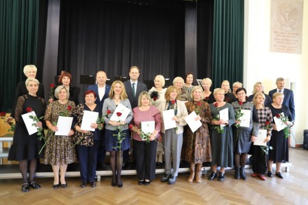 Tarptautinės mokytojų dienos proga pagerbti Raseinių rajono pedagogai