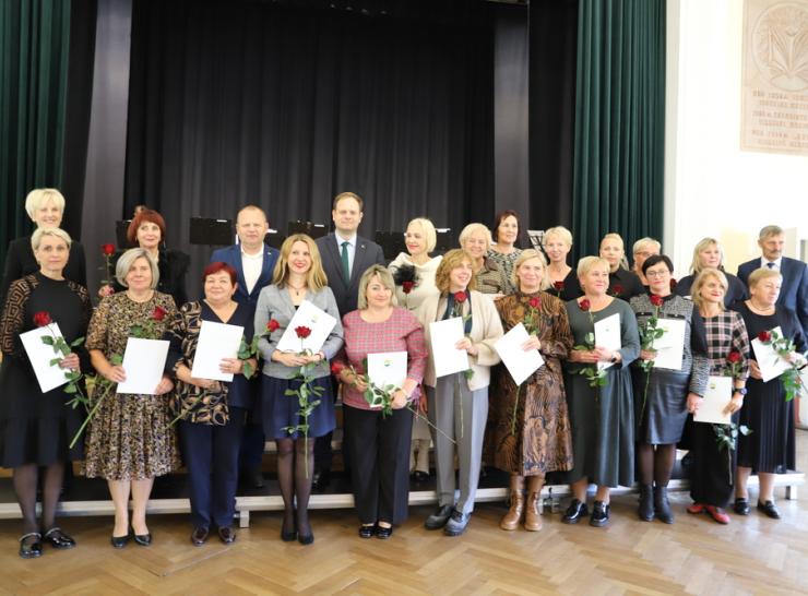 Tarptautinės mokytojų dienos proga pagerbti Raseinių rajono pedagogai