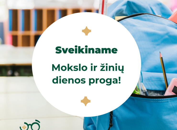 Sveikinimas Mokslo ir žinių dienos proga 