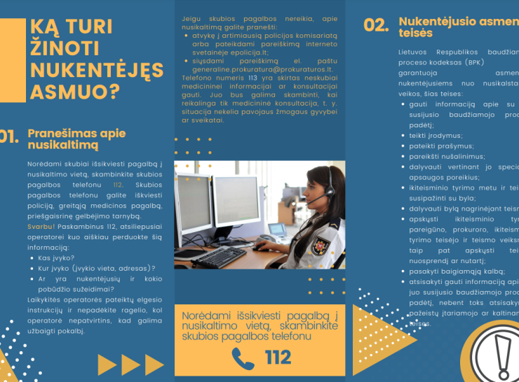 Parengtas elektroninis informacinis leidinys „Ką turi žinoti nukentėjęs asmuo?“