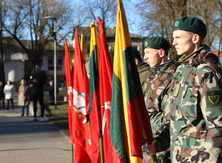 Sveikinimas Lietuvos kariuomenės dienos proga