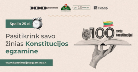 Pasitikrink savo žinias Konstitucijos egzamine