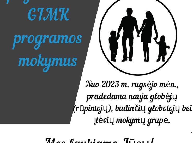 Raseinių pagalbos šeimai namai kviečia į GIMK mokymus