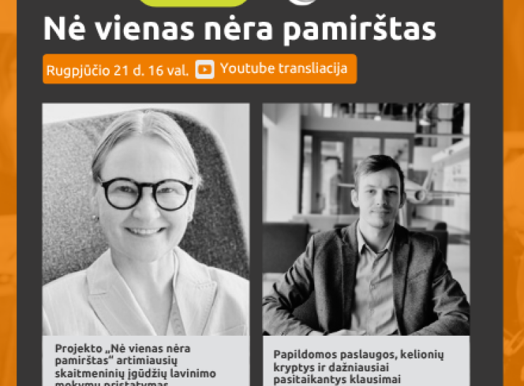 Projektas „Nė vienas nėra pamirštas“ tęsia nuotolinių paskaitų ciklą