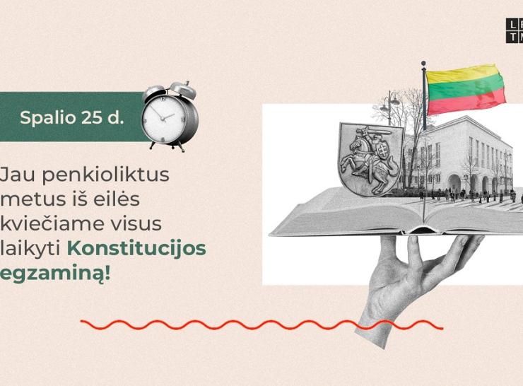Raseiniškiai kviečiami spręsti Konstitucijos egzaminą