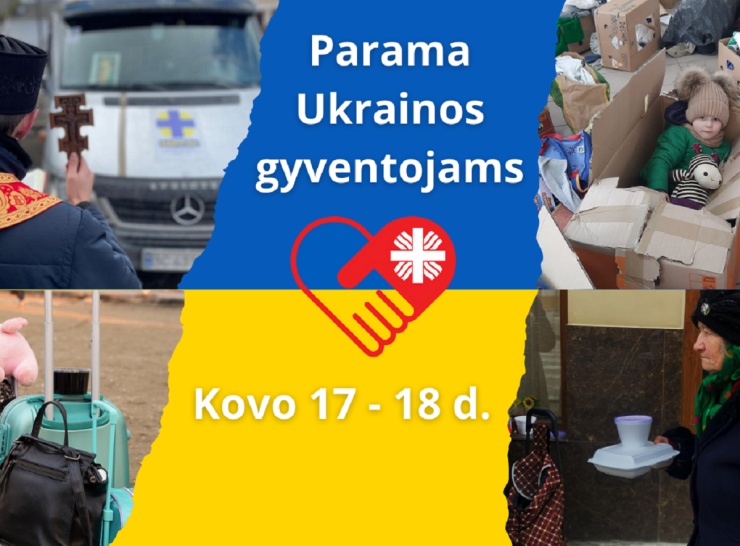 Caritas skelbia daiktų rinkimo iniciatyvą Ukrainos žmonėms kovo 17–18-ąją
