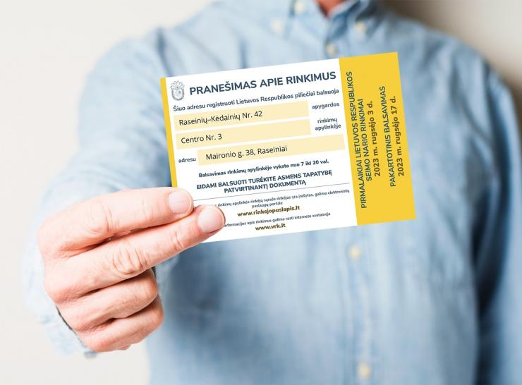 Informacija Raseinių ir Kėdainių rajonų savivaldybių rinkėjams: kada ir kur balsuoti?