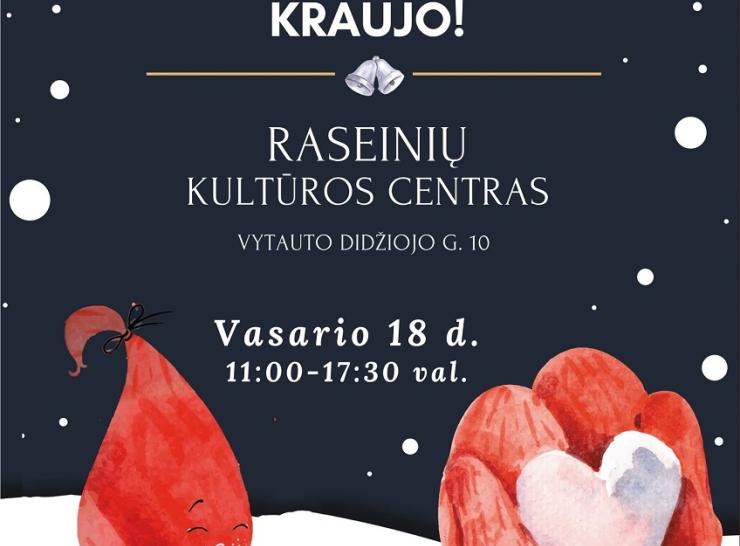Raseiniškiai kviečiami dalyvauti kraujo donorystės akcijoje
